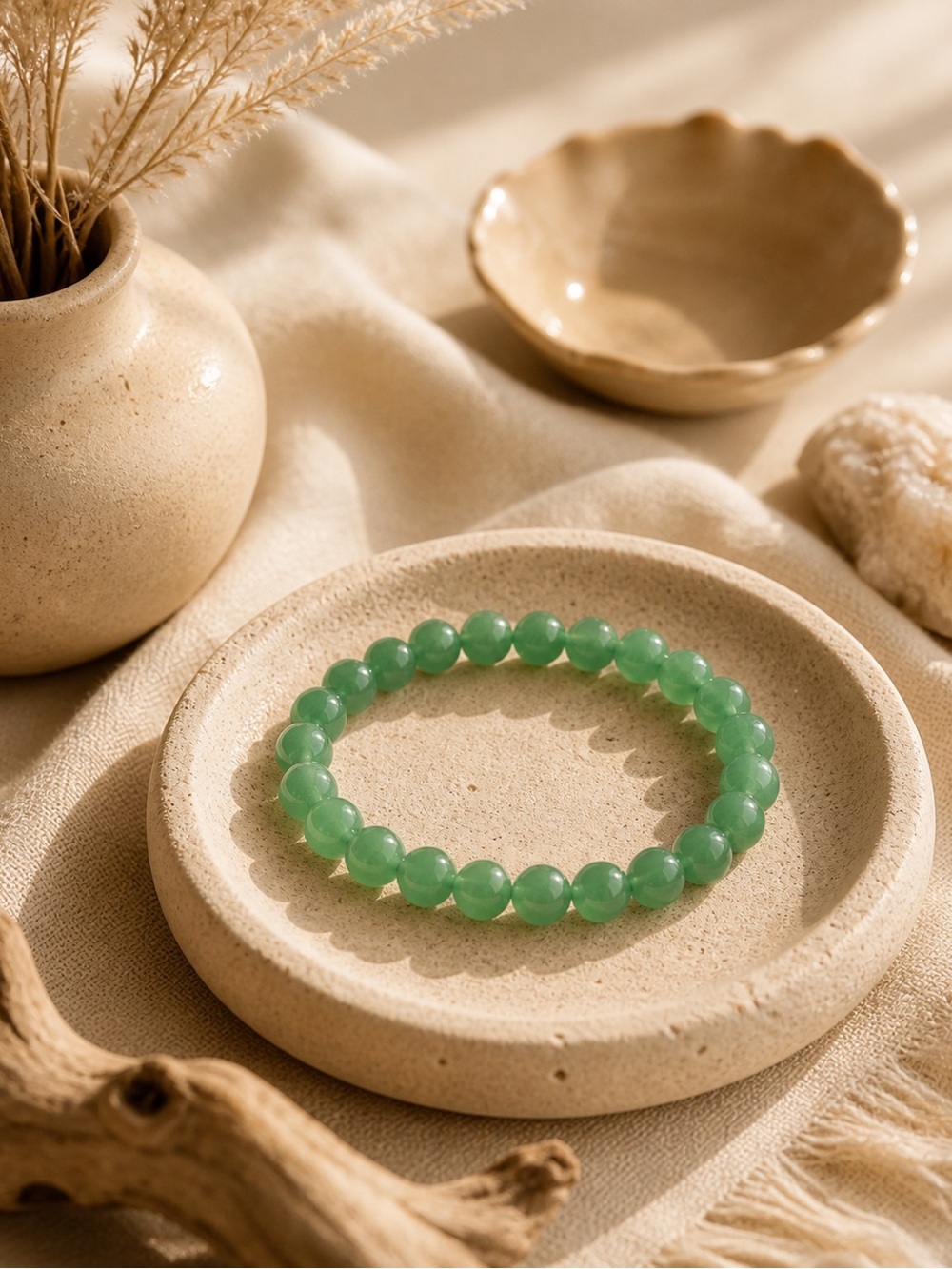 Genuine High Grade Natural Green Aventurine Crystal Bracelet